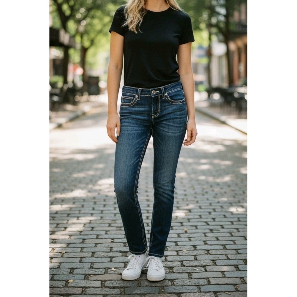 BKE Payton Denim Women's Blue Jeans Size 28 x 31.5 Distressed